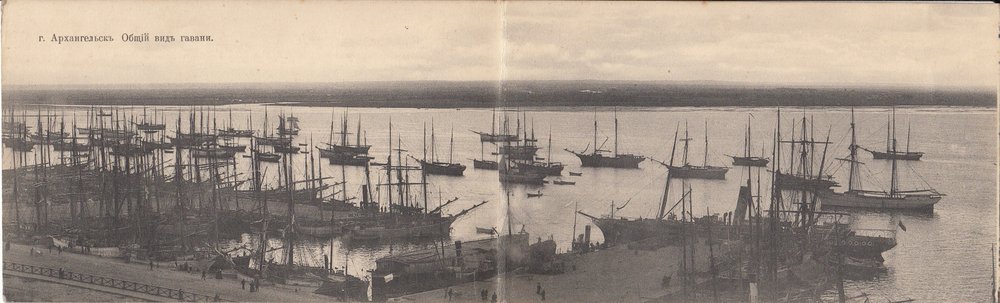 Panoramakort fra Archangelsk Havn